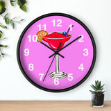Wall Clock v2 Vivid Pink