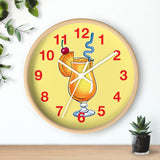 Wall Clock v5 Vivid Yellow