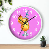 Wall Clock v5 Vivid Pink