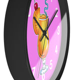 Wall Clock v5 Vivid Pink