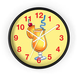 Wall Clock v5 Vivid Yellow