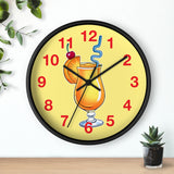 Wall Clock v5 Vivid Yellow