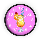 Wall Clock v5 Vivid Pink