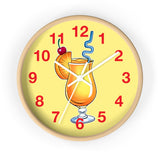Wall Clock v5 Vivid Yellow