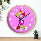 Wall Clock v3 Vivid Pink