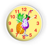 Wall Clock v4 Vivid Yellow