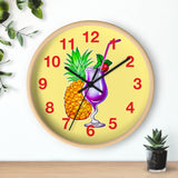 Wall Clock v4 Vivid Yellow