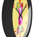 Wall Clock v3 Vivid Yellow
