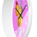 Wall Clock v5 Vivid Pink