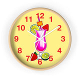 Wall Clock v3 Vivid Yellow
