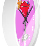 Wall Clock v2 Vivid Pink