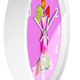 Wall Clock v3 Vivid Pink