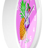 Wall Clock v4 Vivid Pink