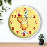 Wall Clock v5 Vivid Yellow