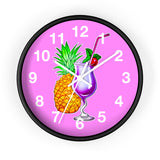 Wall Clock v4 Vivid Pink