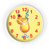 Wall Clock v5 Vivid Yellow