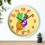 Wall Clock v4 Vivid Yellow