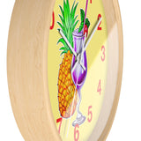 Wall Clock v4 Vivid Yellow