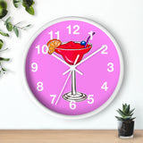 Wall Clock v2 Vivid Pink