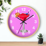 Wall Clock v2 Vivid Pink