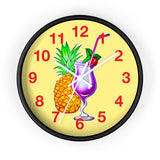 Wall Clock v4 Vivid Yellow