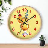 Wall Clock v5 Vivid Yellow