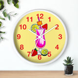Wall Clock v3 Vivid Yellow