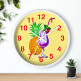 Wall Clock v4 Vivid Yellow