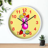 Wall Clock v3 Vivid Yellow