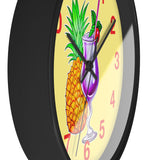 Wall Clock v4 Vivid Yellow