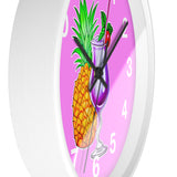 Wall Clock v4 Vivid Pink