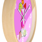 Wall Clock v3 Vivid Pink