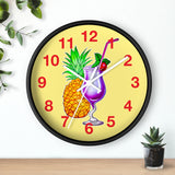 Wall Clock v4 Vivid Yellow