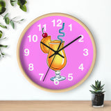 Wall Clock v5 Vivid Pink