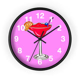 Wall Clock v2 Vivid Pink