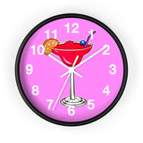 Wall Clock v2 Vivid Pink