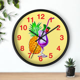Wall Clock v4 Vivid Yellow
