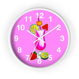 Wall Clock v3 Vivid Pink