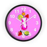 Wall Clock v3 Vivid Pink