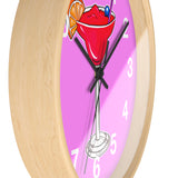 Wall Clock v2 Vivid Pink