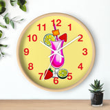 Wall Clock v3 Vivid Yellow