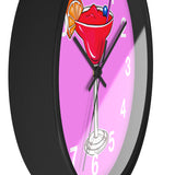 Wall Clock v2 Vivid Pink