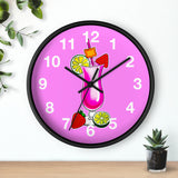 Wall Clock v3 Vivid Pink