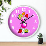 Wall Clock v3 Vivid Pink