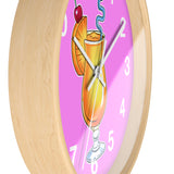 Wall Clock v5 Vivid Pink