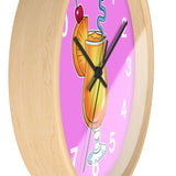 Wall Clock v5 Vivid Pink