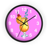 Wall Clock v5 Vivid Pink