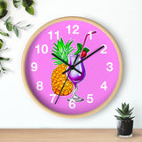Wall Clock v4 Vivid Pink
