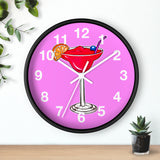 Wall Clock v2 Vivid Pink