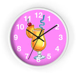 Wall Clock v5 Vivid Pink